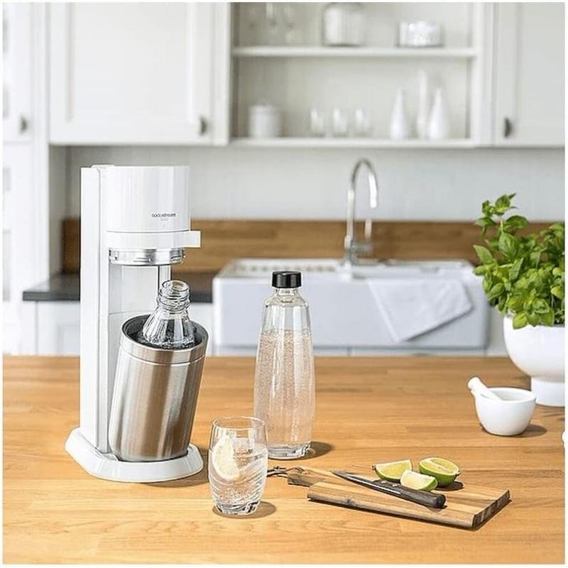 Carbonator SodaStream DUO Edelstahl Weiß 1L 60L