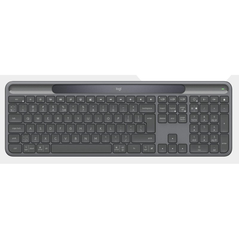 Logitech Signature Slim Solar+ K980 for Business Clavier full size sans fil Bluetooth LE USB C AZERTY Français commutateur : interrupteurs en ciseaux - vue 4