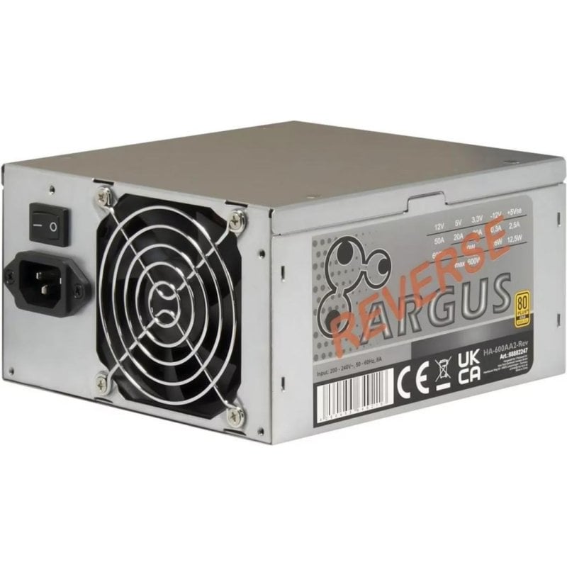 Source d'alimentation Intertech Argus HA 600AA2 Rev Certifié 80+ Gold silencieux