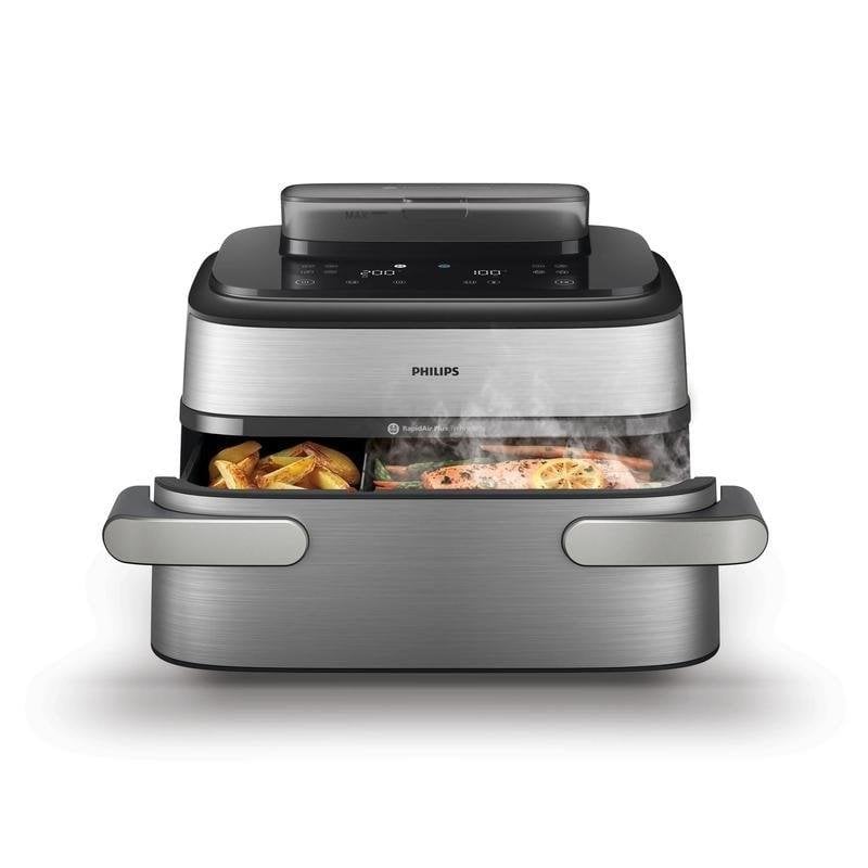 Philips 5000 Series NA565 - double hot air fryer - silverblack - Image 4