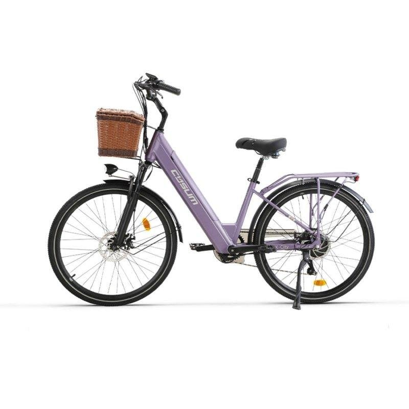E-Bike Cysum X-city 250w 48v10.4ah 26" Reifen lila
