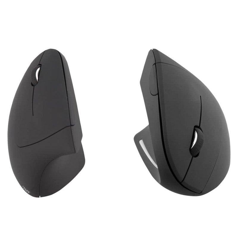 Ratón TnB MWERGOVLEFT inalámbrico vertical 1600 DPI negro 6 botones