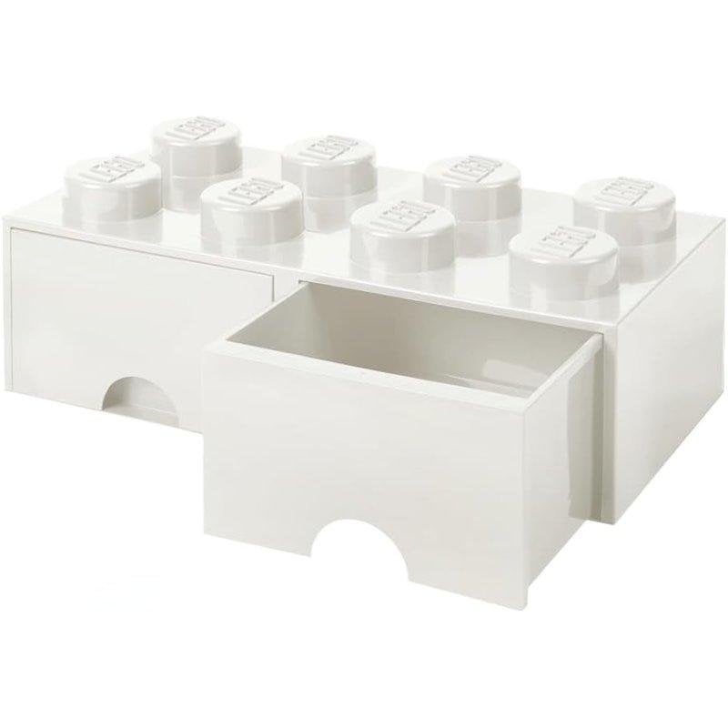 LEGO Brique de rangement empilable 8 tenons Jaune 40061732 - vue 4