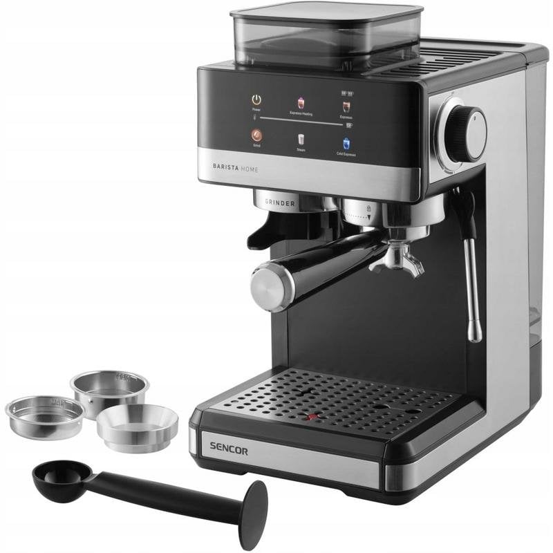 Cafetera Espresso Sencor SES 5000SS 1,8 L 20 bares con molinillo integrado