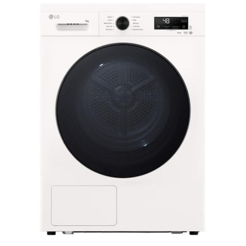 Secadora de condensación LG RHX1009NWB 9 kg Clase energética C con bomba de calor y Wi-Fi