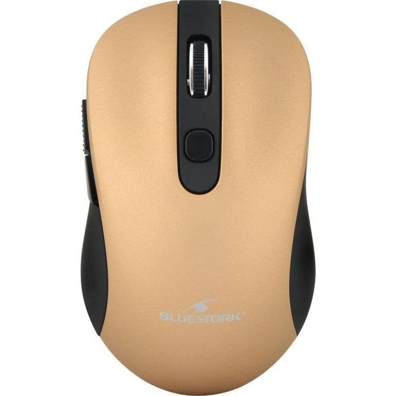 Rato Bluestork Office 60 Sem Fios 2.4 GHz 1600 DPI Ouro Metalizado 6 Botões