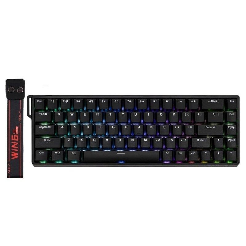 Teclado Aula WIN68 HE 60% Hall Effect Magnético 8000Hz Rapid Trigger RGB USA