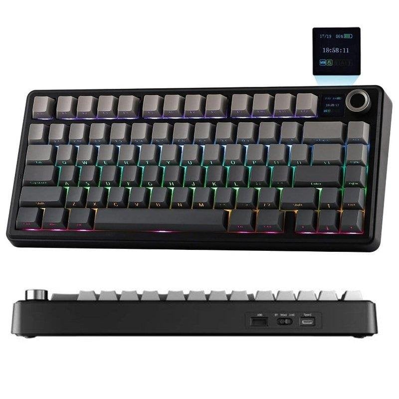Teclado Aula F75 Max mecánico compacto 75% con pantalla TFT y RGB US