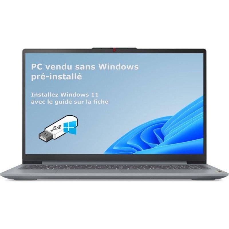 PC Portable LENOVO IdeaPad Slim 3 15ABR8 Sans Windows 156 FHD Ryzen 5 40 RAM 8 Go SSD AZERTY - vue 2