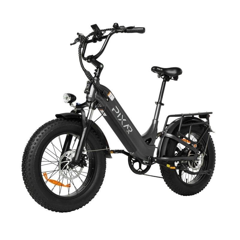 Bicicleta eléctrica plegable Pixar RIDE 1 plateada 500W 60-90 km 32 km/h