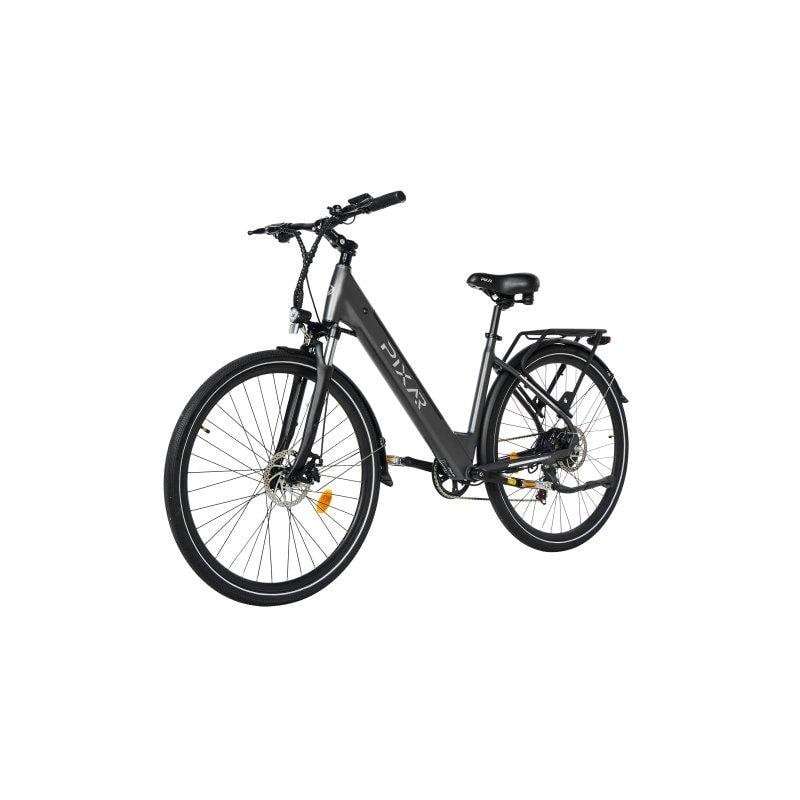 Bicicleta Eléctrica Pixar CITY 1 Plateada 250W 36V 120 km Shimano 7v