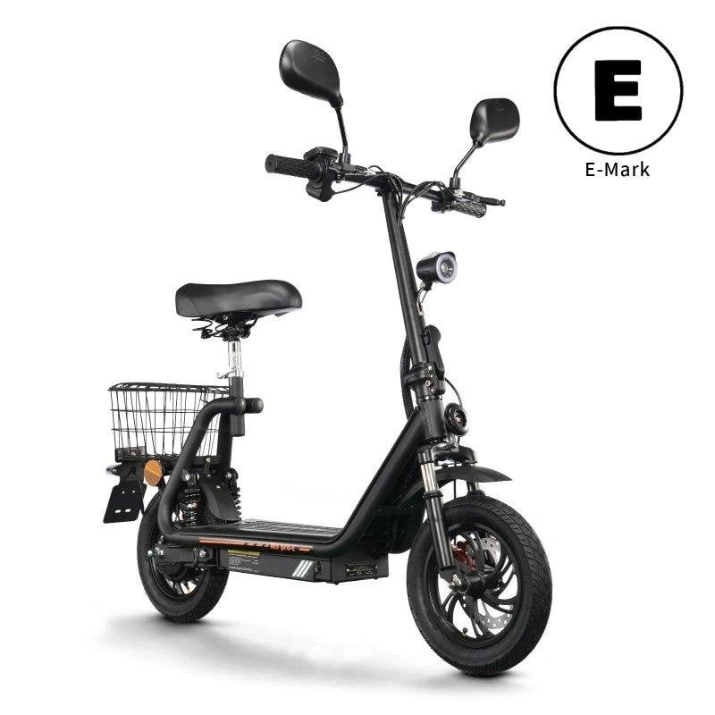 Patinete électrique Twofish M5 PRO-E 500W Autonomie 30km Freins à disque Noir