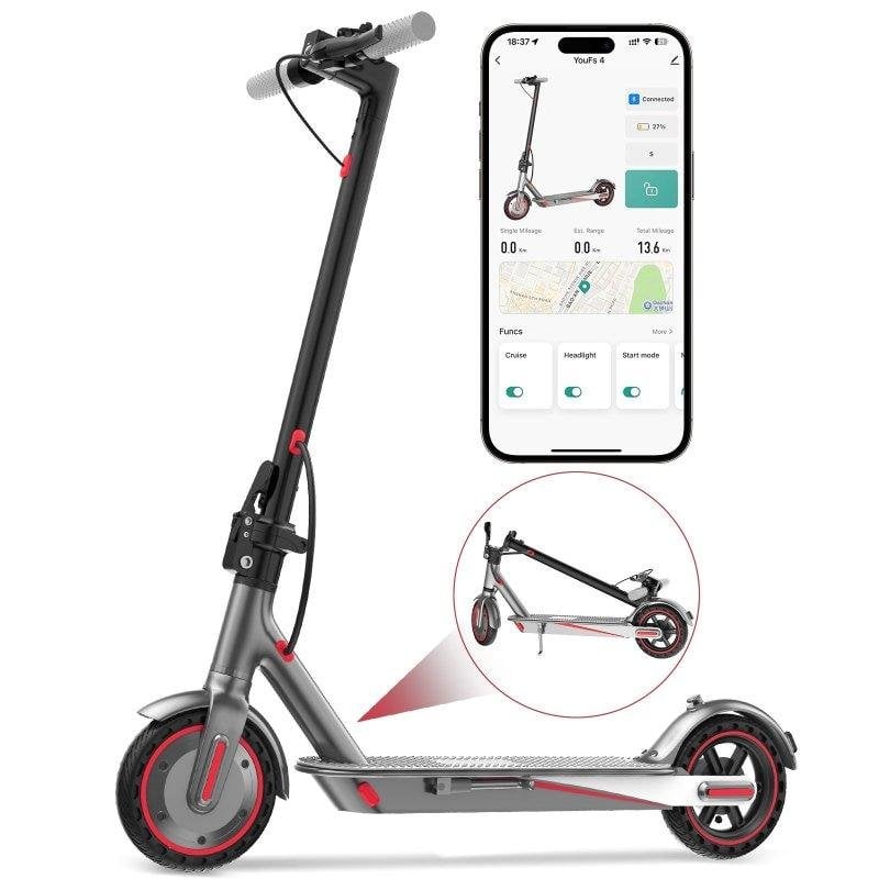 Patinete électrique OOKTEK V8 250W Autonomie 25km Roues 8,5" Frein tambour