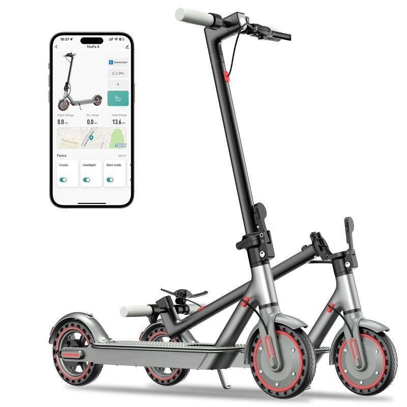 Patinete électrique OOK-TEK D8 Pro 250W Autonomie 25km Pneus 8,5" Anticrevaison Frein à tambour
