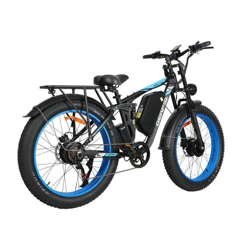 Bicicleta Eléctrica Montaña Baolujie DP2603 Motor Doble 52V 32Ah Suspensión Total
