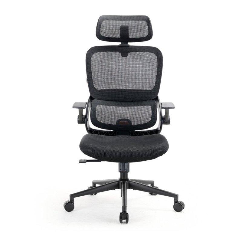 Ergonomischer Stuhl Sihoo B100 SE mit Lendenwirbelstütze und klappbaren Armlehnen
