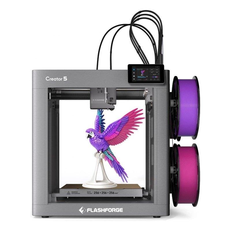 3D-Drucker Flashforge Creator 5 4 unabhängige Köpfe Multimaterial WLAN