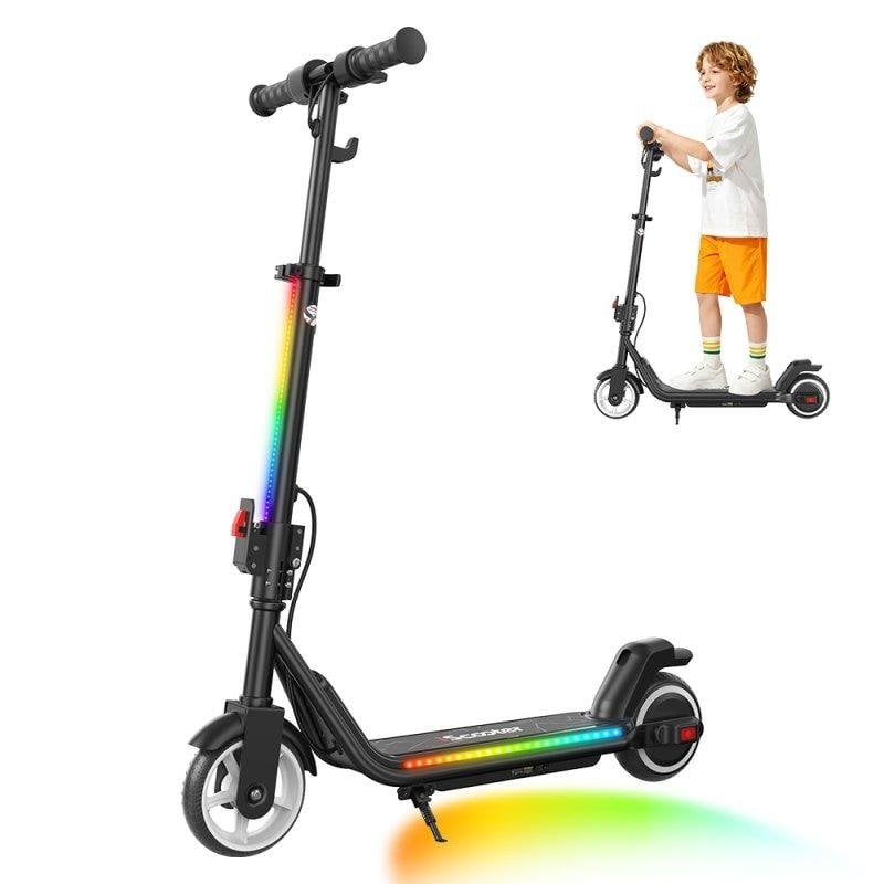 Elektroroller iScooter iK3Max 200W Reichweite 10km 6,5'' Vollgummi Reifen Doppelte Bremse LED