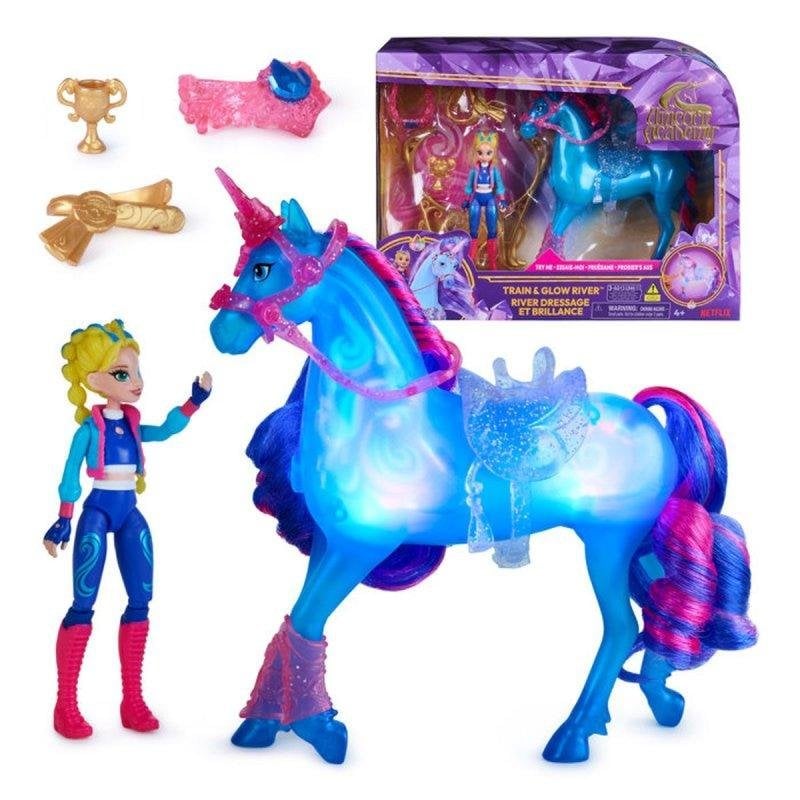 Set de jeu Unicorn Academy Train & Glow River Isabel