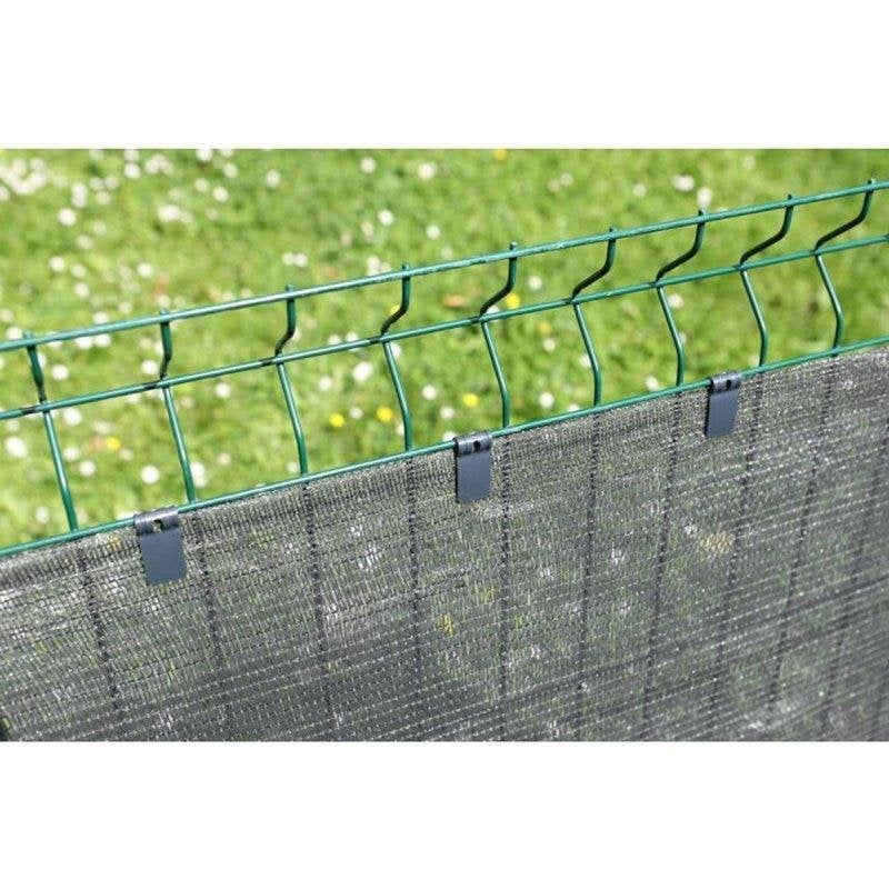 Befestigungsclip Nature Taupe 20 Stück Polypropylen Windschutznetz