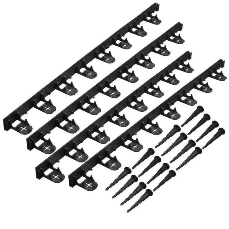 Bordure De Jardin Nature Recyclee Noire Set De 4 Sections 100x4 5 Cm Bordure De Jardin Nature Recyclee Noire Set De 4 Sections 100x4 5 Cm