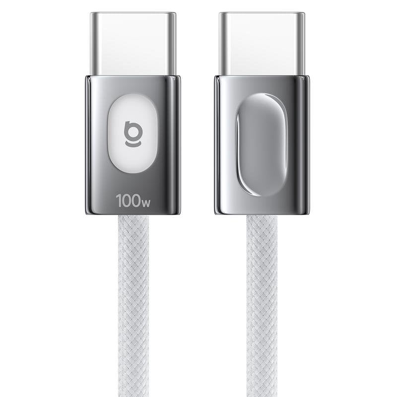 Kabel USB-C Baseus FrostCore 2 m 100 W Moon Weiss