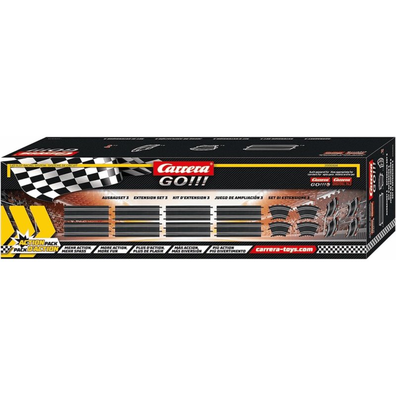 Set d extension Carrera 3 avec troncons eleves et courbes dynamiques