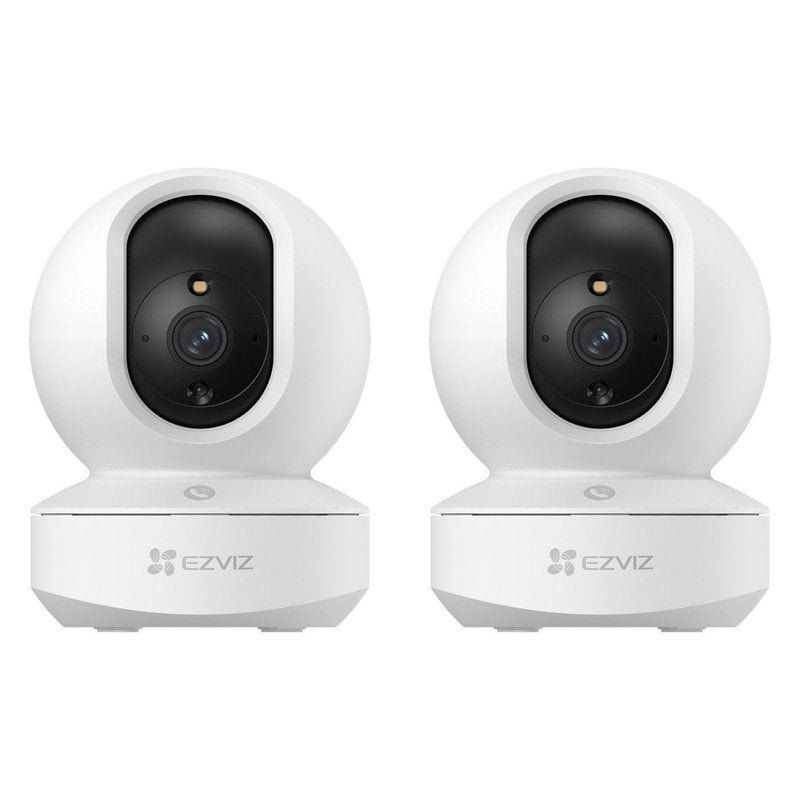 Pack 2x Cámaras de Seguridad EZVIZ TY1 3MP Interior Rotativa 2K WiFi Blanca
