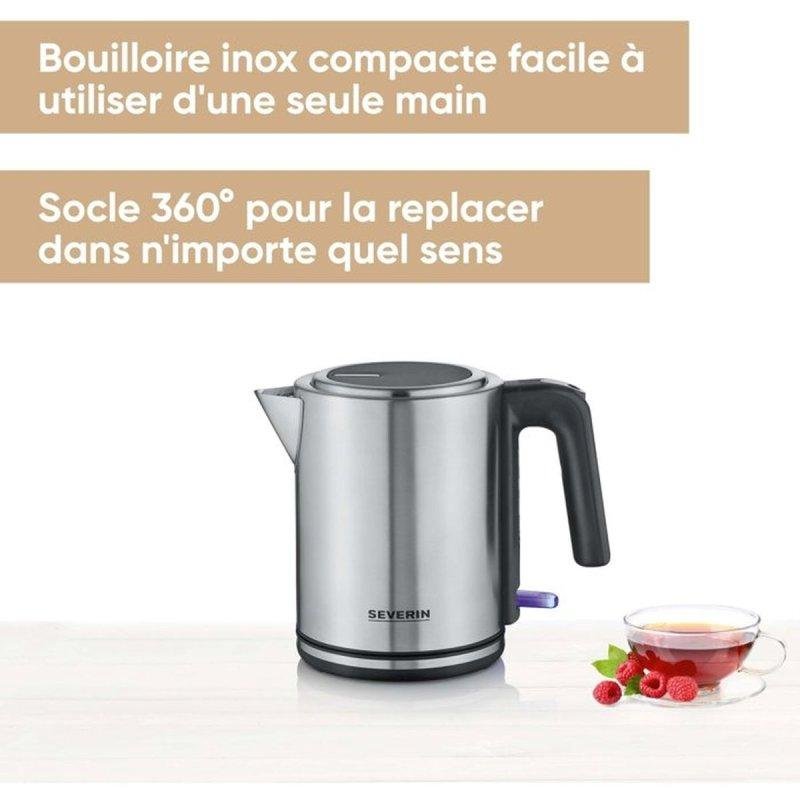 Bouilloire Électrique SEVERIN WK 3489 – 1 L 2400 W Socle 360° - vue 6