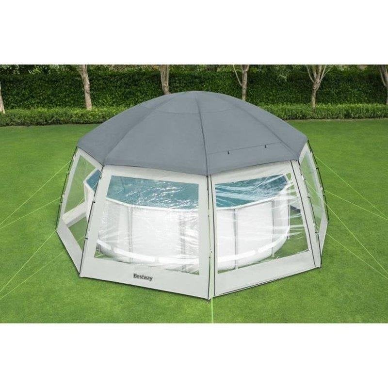 Bestway Dôme de protection pour piscine hors-sol ronde - jusqu'à diamètre 4.88 m