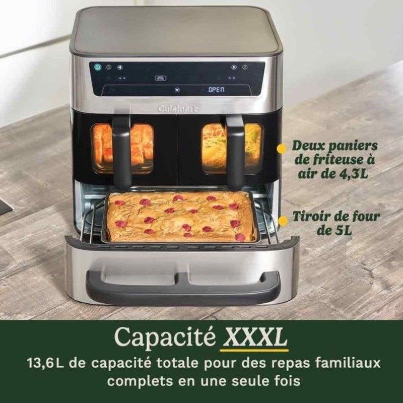 Friteuse À Air 3 En 1 CUISINART ATF13XSSU – 13,6L, 2400W, 2 Paniers, 1 Tiroir Central - vue 8
