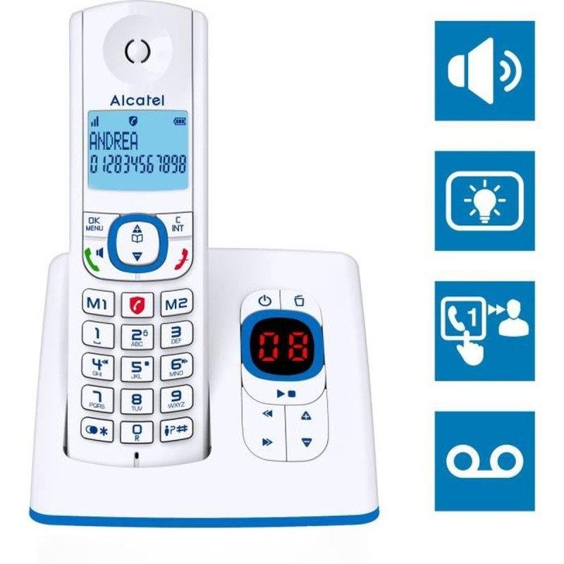 Téléphone Sans Fil ALCATEL F530 Voice – Répondeur Intégré, Mains Libres, 2 Mémoires Directes - vue 2