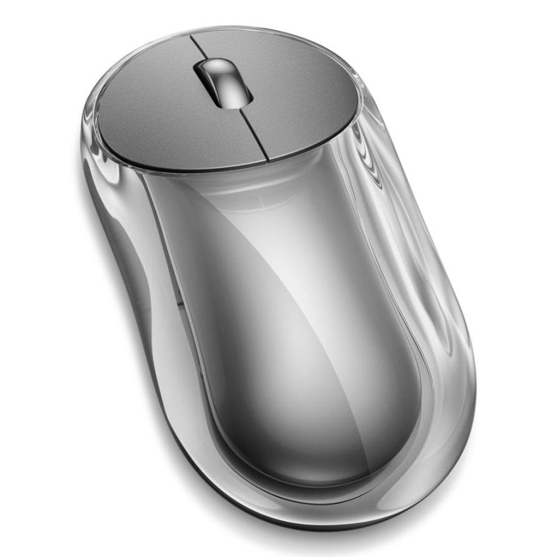 Maus Lenovo 8000 Bluetooth USB 4000 DPI Grau Wiederaufladbar Ambidextrous