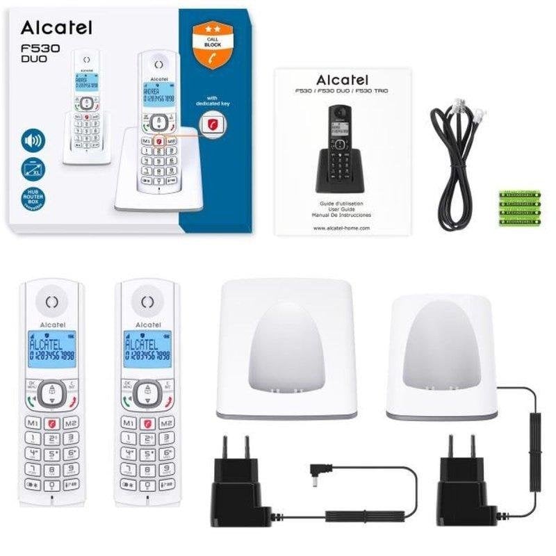Téléphone Sans Fil ALCATEL F530 Duo – 2 Combinés, Blocage D'appels, Mains Libres - vue 3