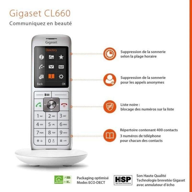 Gigaset Téléphone Fixe CL 660 Duo - vue 4