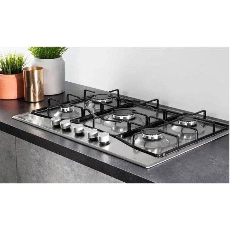 Plaque de Cuisson Gaz Hotpoint PNN 751 IX – 5 Foyers, Inox, 75 x 51 cm - vue 7