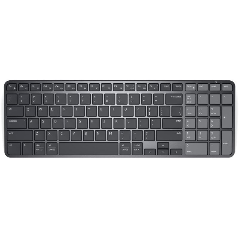 Tastatur Dell Pro 7 KB746 kabellos Scheren QWERTZ German Graphit