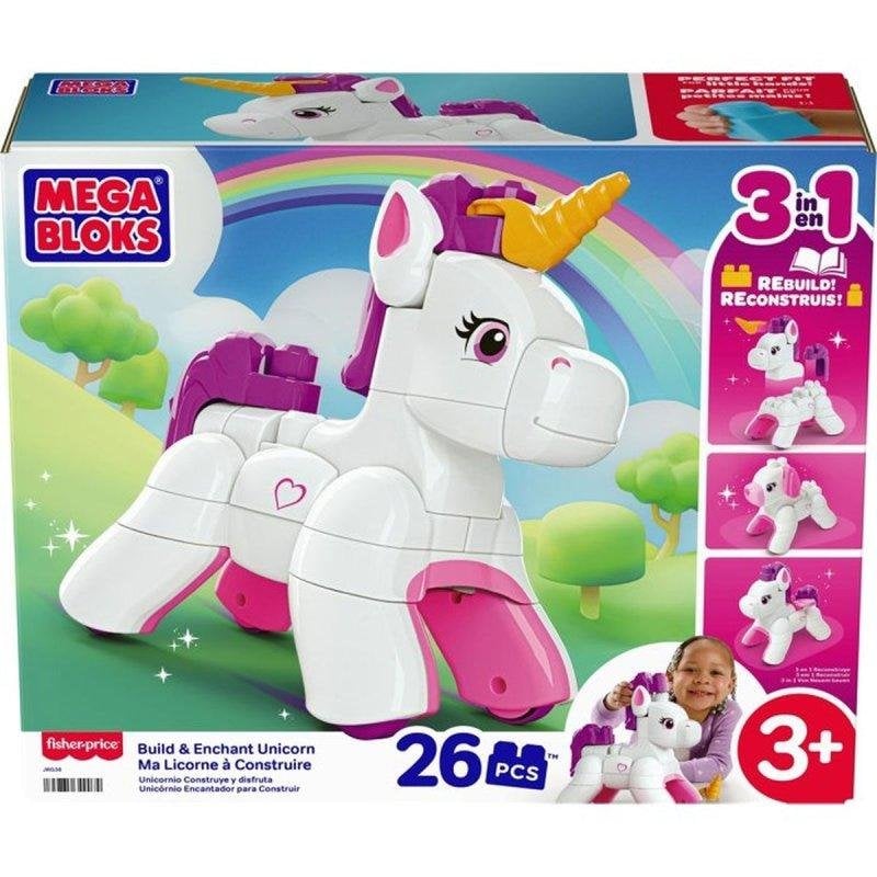 Mattel Mega Bloks Ma Licorne 3 En 1 26 pièces