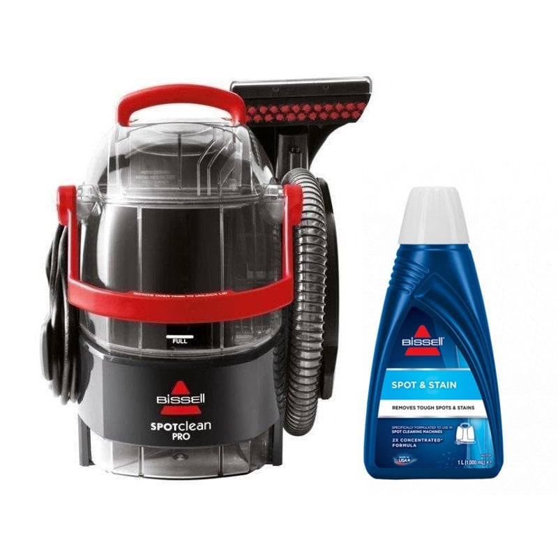 Aspirador de Estofos Bissell SpotClean Pro 750W Sem Saco Seco e Húmido Depósito 2,8L Acessórios