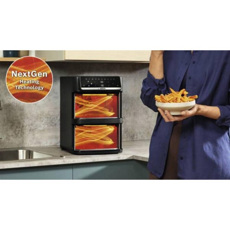 Friteuse sans huile BOSCH MAFD661B0 2 x SYNC & MATCH Revêtement céramique sans PFAS
