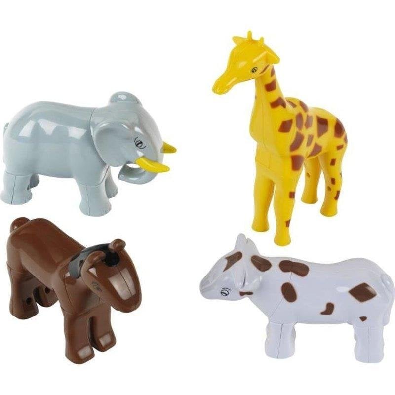 Puzzle Magnetisch Klein Lustige Tiere 4 Austauschbare Teile