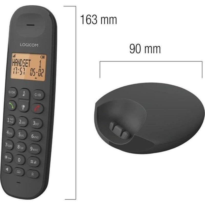 Téléphone sans fil Logicom Iloa 250 Duo DECT/GAP et 2 écouteurs