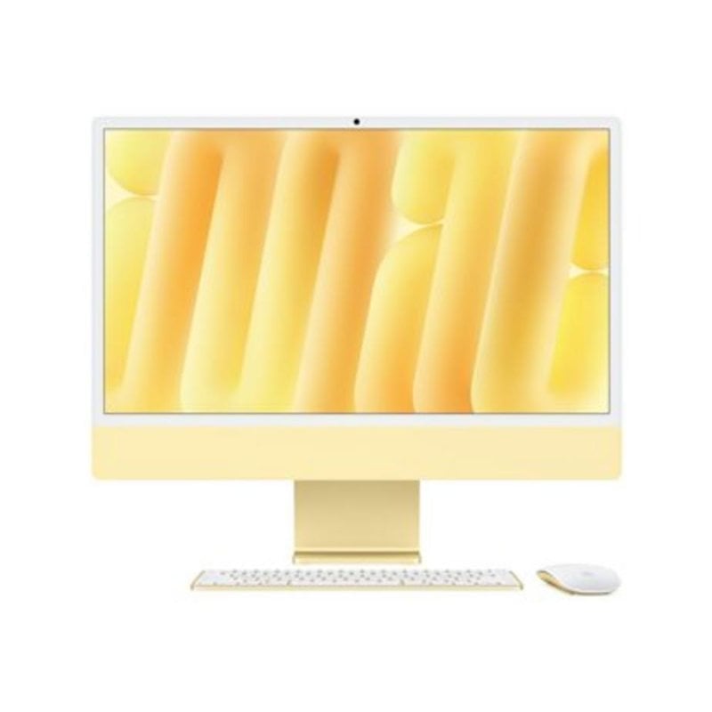 Ordenador todo en uno Apple iMac M4 CPU de 10 núcleos 24GB 1TB SSD 24" macOS Amarillo Vidrio estándar + Touch ID Trackpad Gigabit