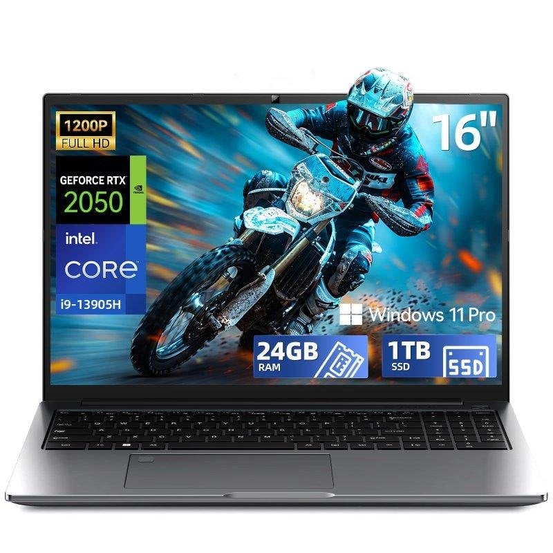 Portátil Micrear 16" Intel Core i9-13905H 24GB 1TB SSD GTX 2050 Windows 11 Pro