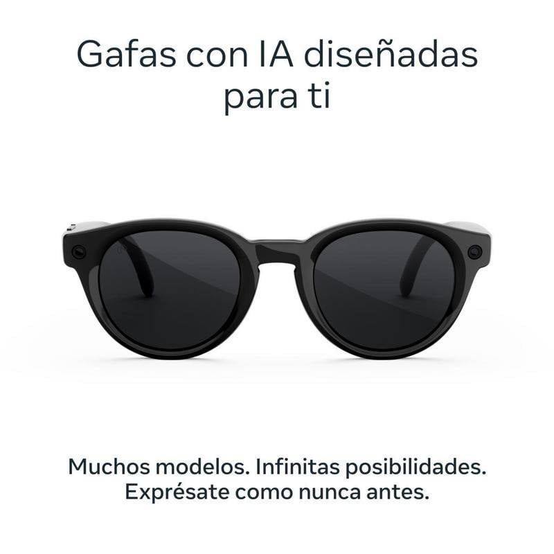 Meta Nova Smart Glasses Kamera KI Übersetzer Lautsprecher Polarisierte Schwarz