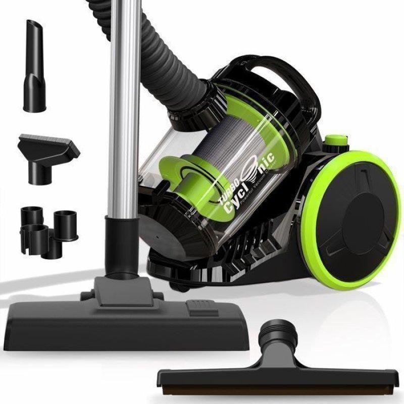 Aspirateur sans Sac Turbotronic CV07 700W 2,5L Filtre HEPA Noir Vert