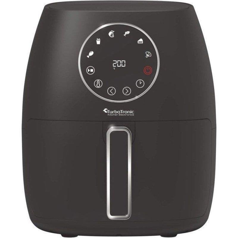 Airfryer Turbotronic AF210 Verre 3,5L 1300W 6 Programmes Écran Tactile Noir