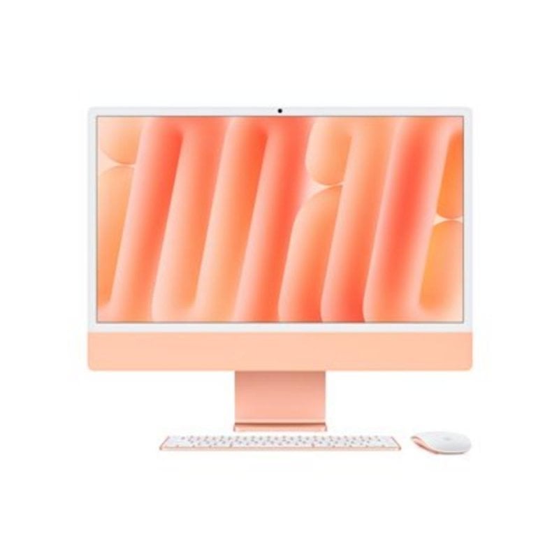 Ordenador Todo en uno Apple iMac Apple M4 CPU de 10 núcleos 32GB 512GB SSD GPU 10 núcleos 24" naranja Vidrio nanotexturizado + Touch ID Trackpad Gigabit