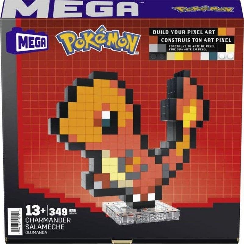 Mega Pok?mon-Salam?che-C de construction r?tro 349 pi?ces - Pok?mon - HTH76