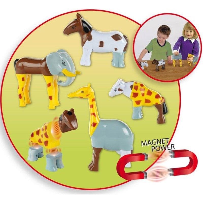 Klein Funny Puzzle Magnétique 3D Animaux 32 pièces